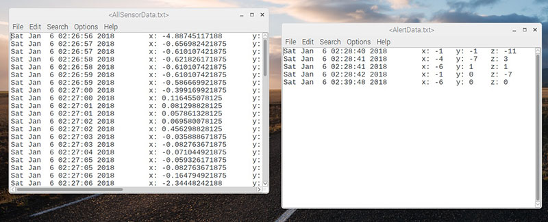 both data files created during testing