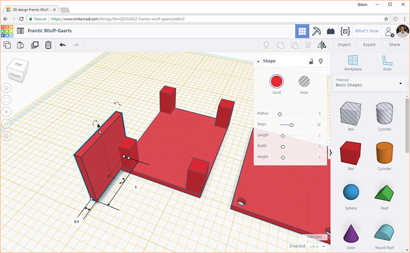 we’ll want to add walls to the sides of the box