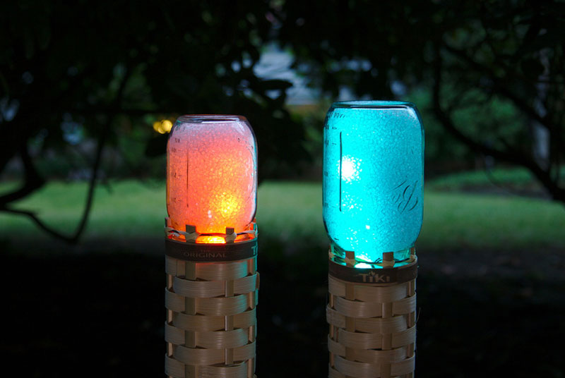 Built Techno-Tiki RGB LED Torch