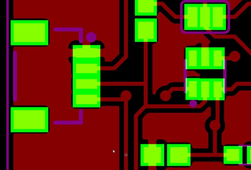 KiCad Solder mask