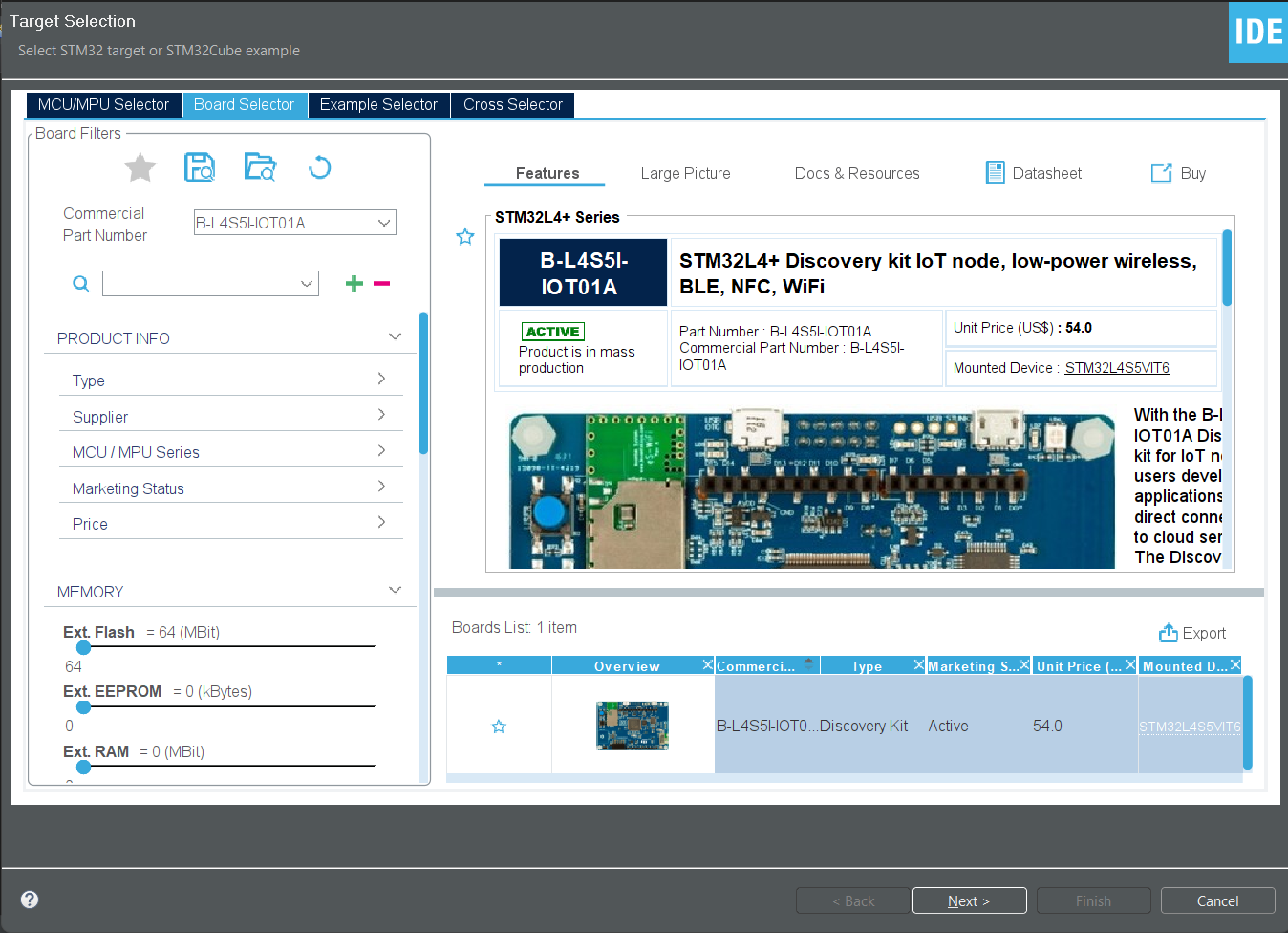 Board Selector