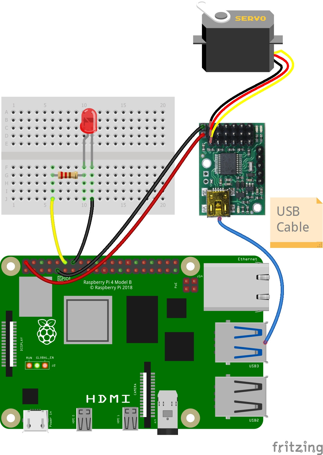 Wiring for Picroft Raspberry Pi