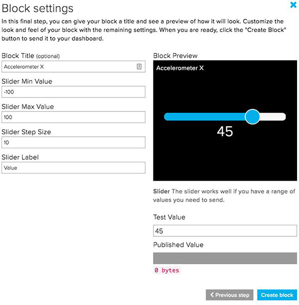 Block Settings Name the Block