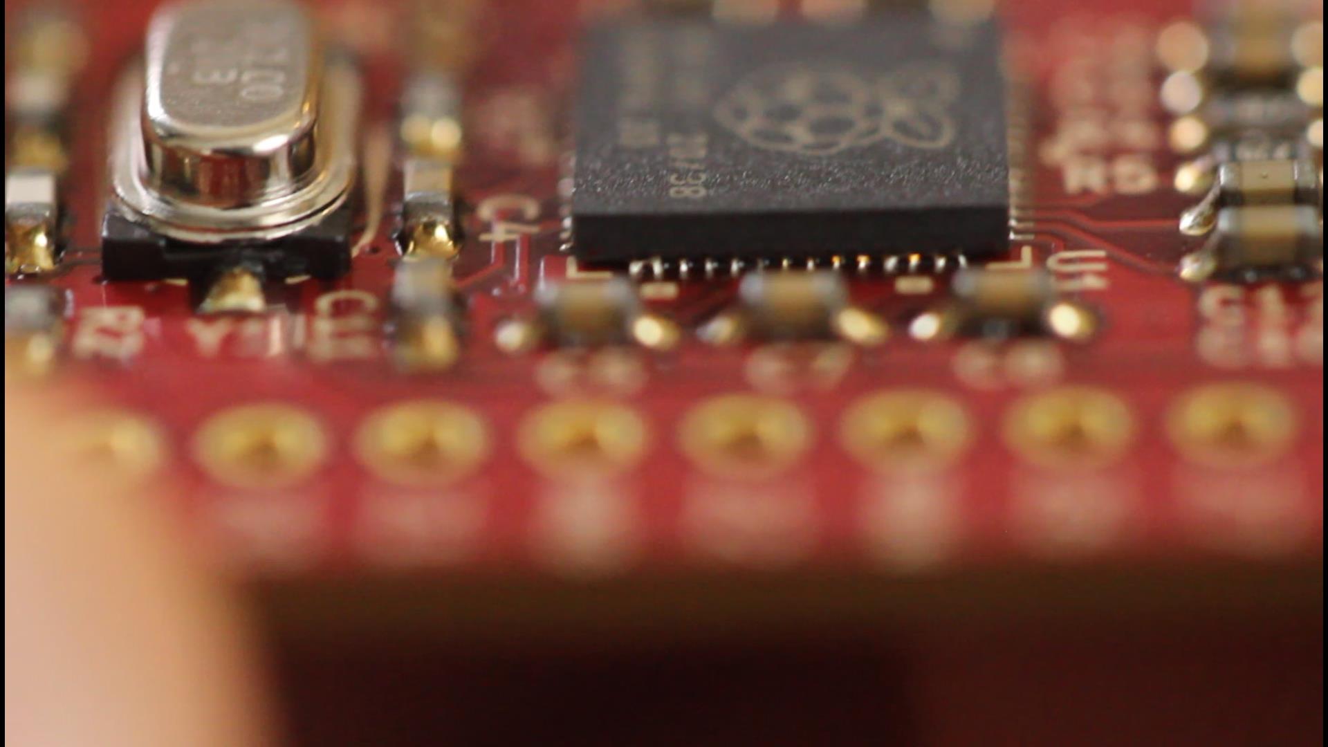 Visible solder bridges on QFN