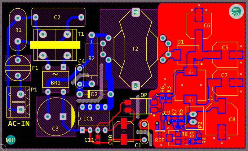 pcb layout of the switching power supply