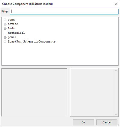 Press ‘a’ to add a device to schematic