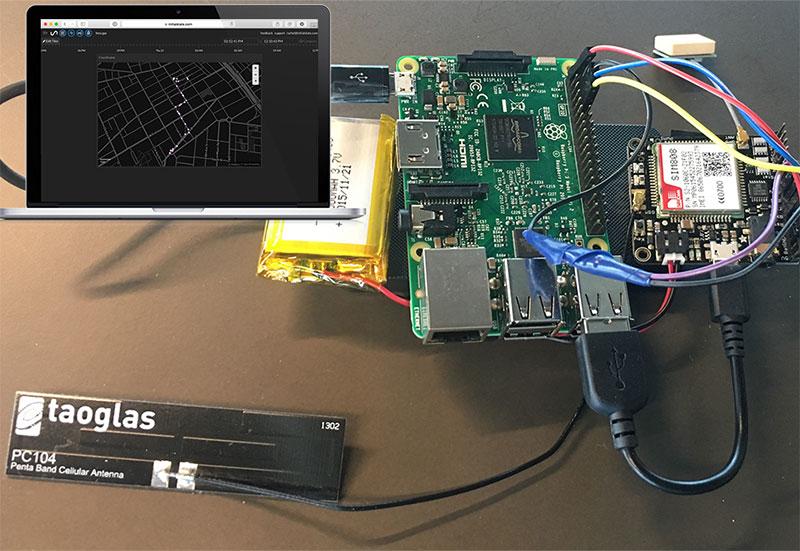 Cellular and GPS Pi 3 Fona