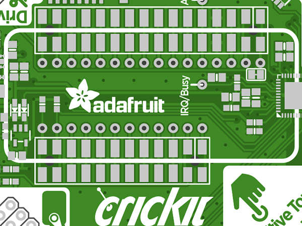 you can plug a Feather into the center of the Crickit