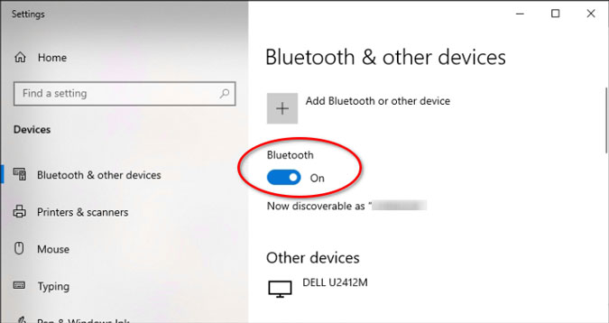 Windows Bluetooth