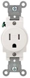 Single tamper-resistant outlet