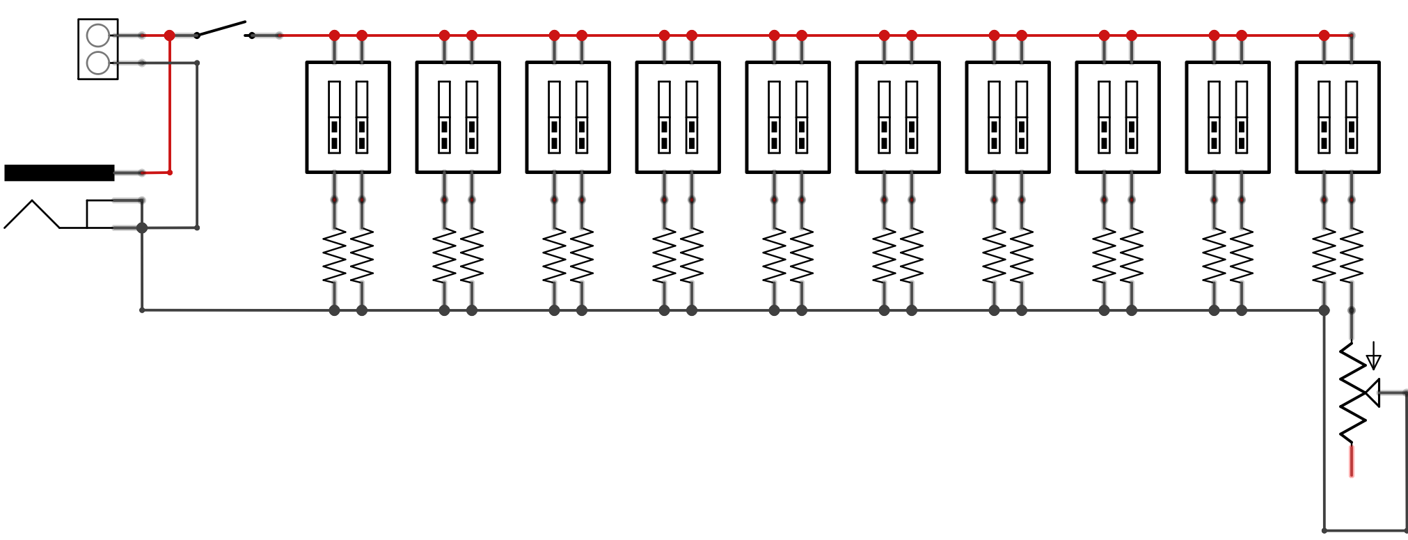 Adjustable Resistive Load Schmatic