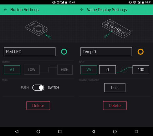 Blynk - add buttons