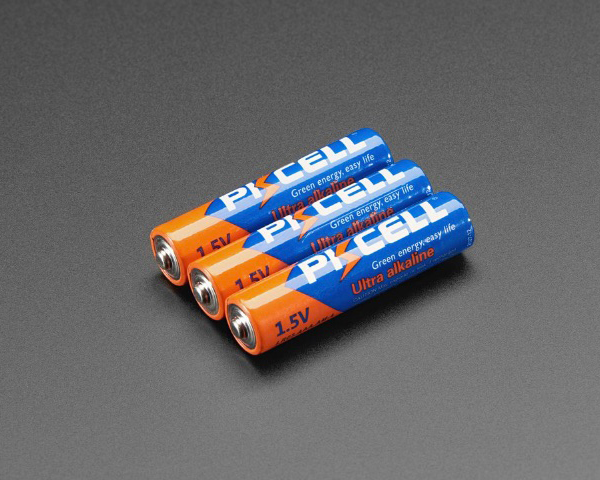 Alkaline AAA batteries - 3 pack 