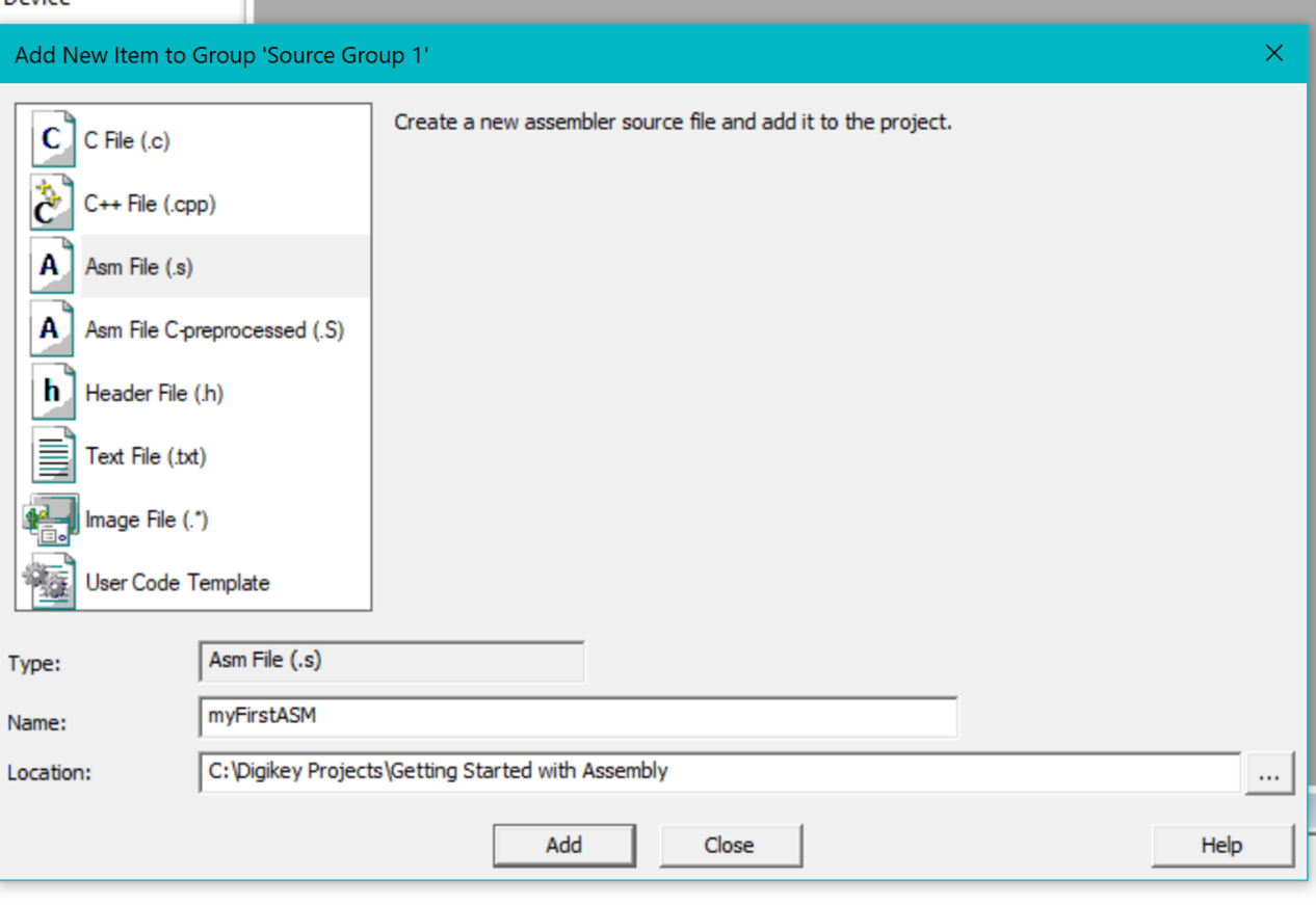 how to make an s file