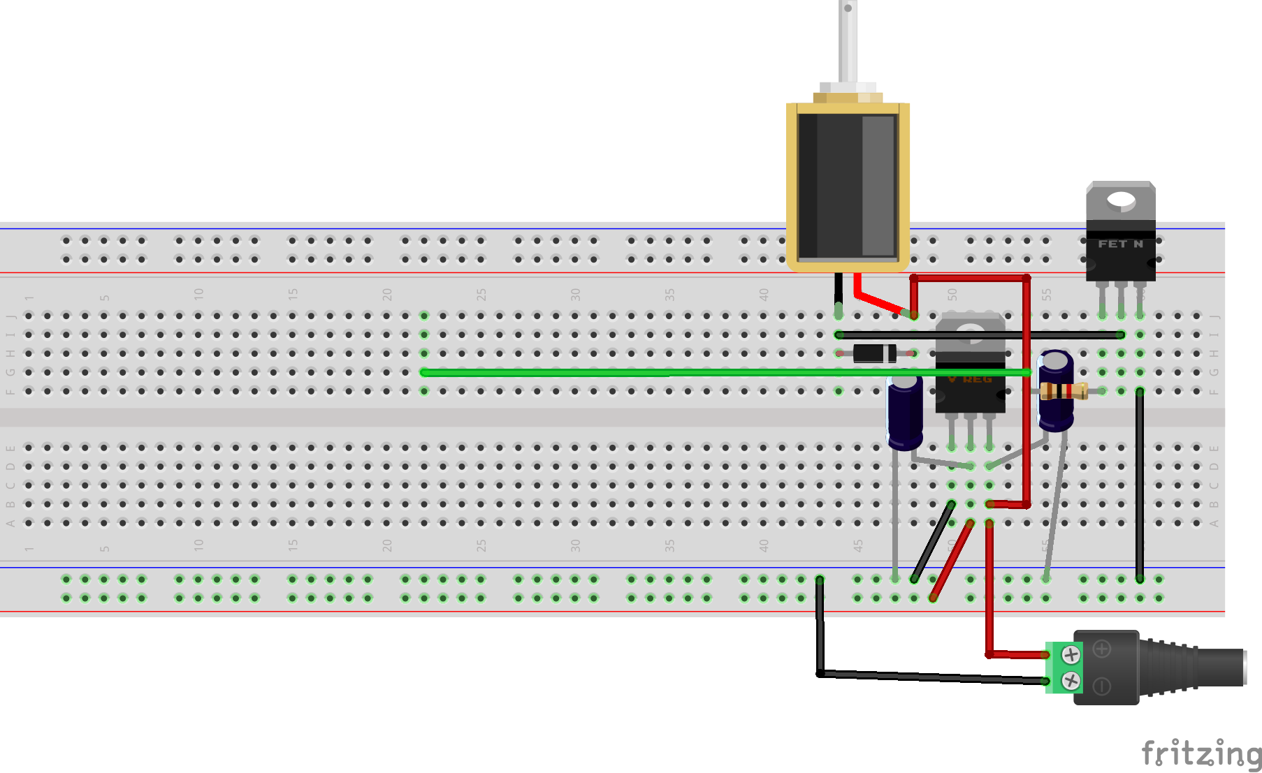 Powering a solenoid and the 3V3 Feather Board