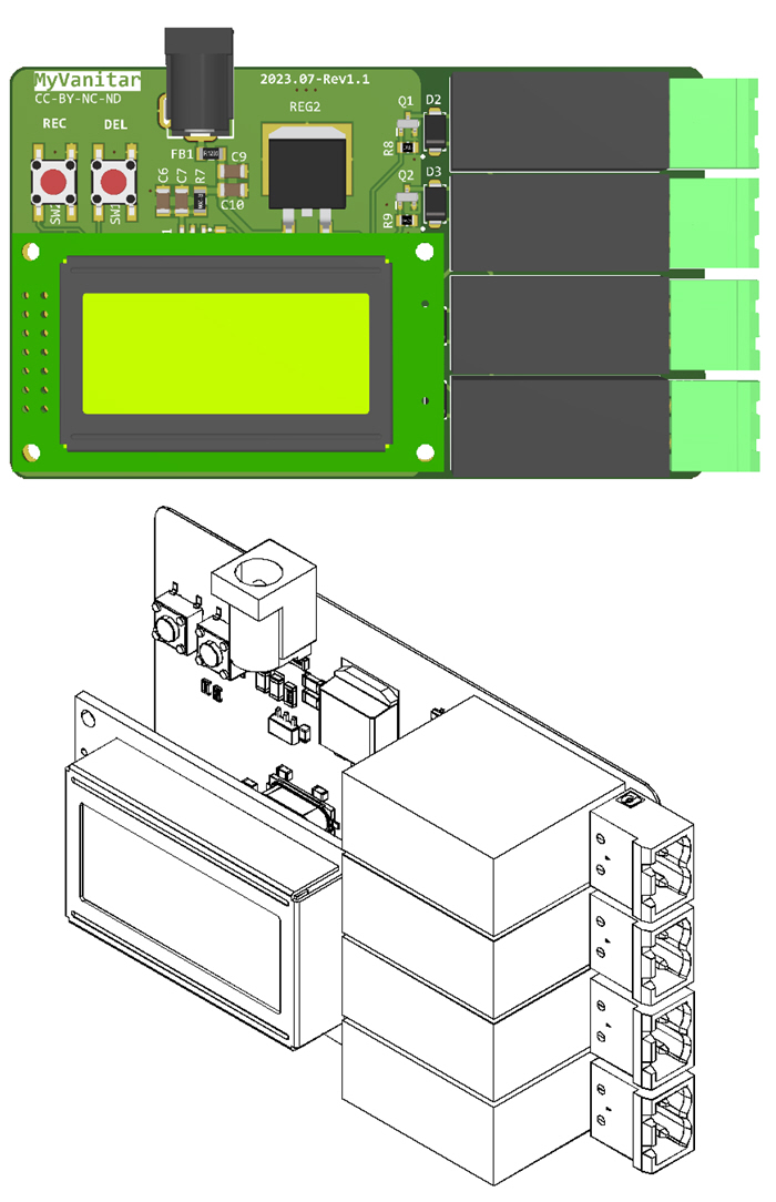 assembly drawing 433mhz receiver relay