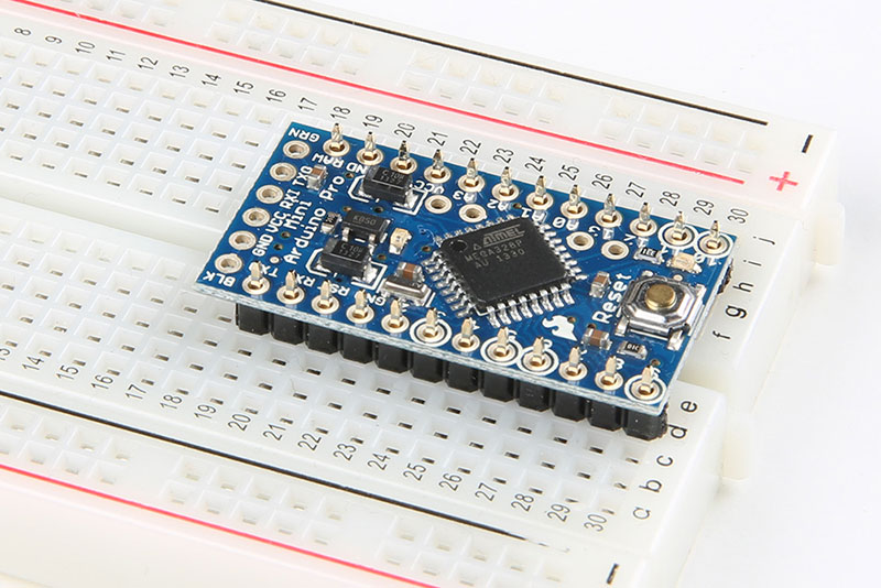 Pro Mini and Header Pins With No Solder on Breadboard