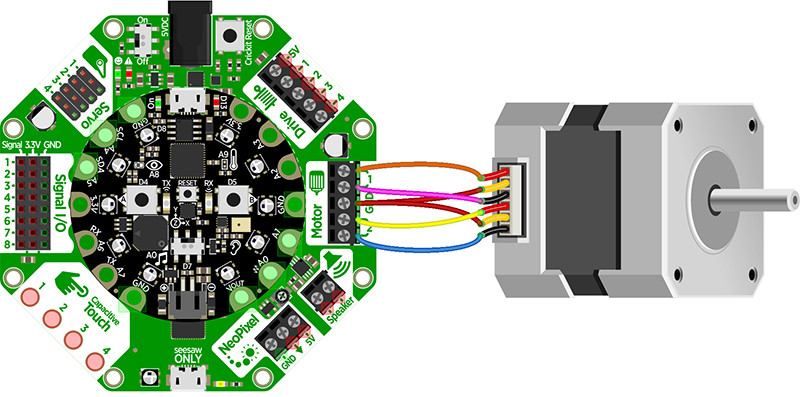 If you are using our 5V uni-polar stepper