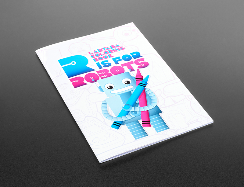 R is for Robot Coloring Book 