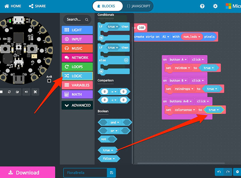 leds-makecode-true