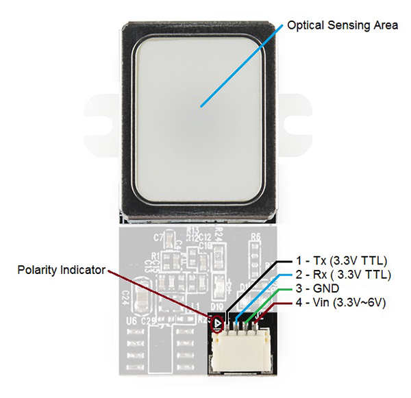 optical sensing area 