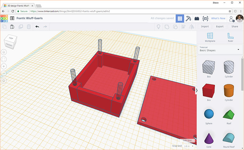 Copy the cylinder 3 times/line them up with post