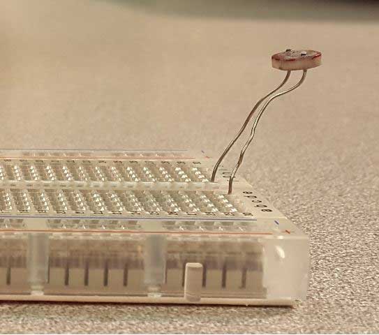 Plug the LDR into your breadboard