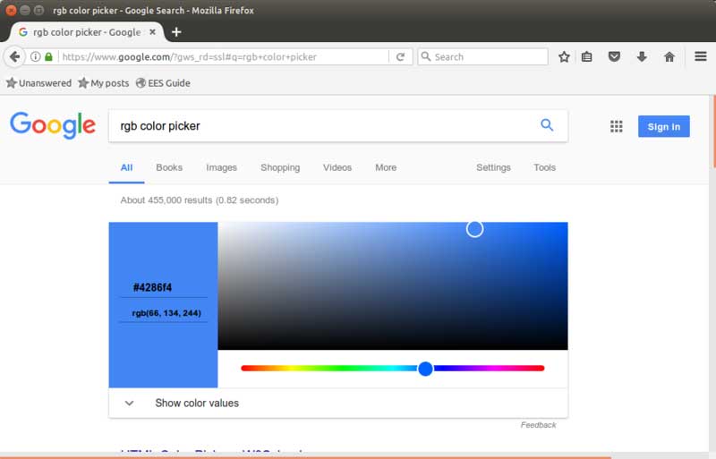 RGB Color Picker