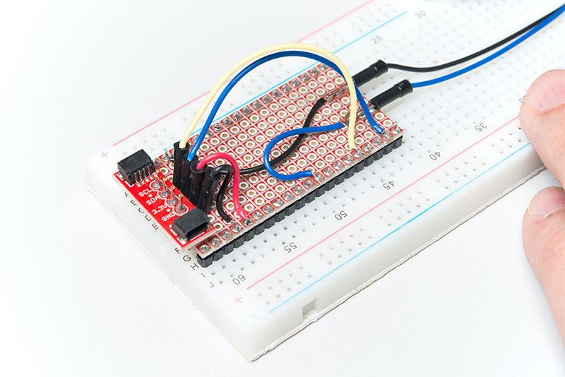 Route the signals to the Qwiic adapter