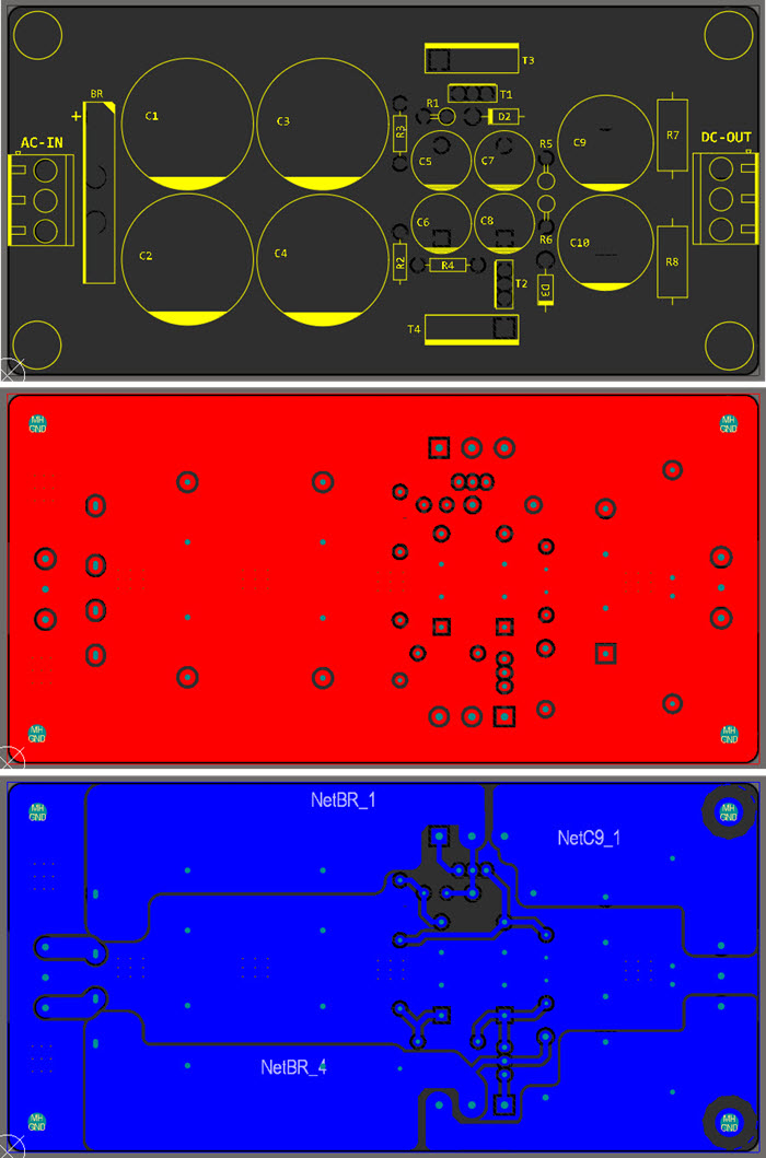 Dual Rail Power Supply Using Capacitance Multiplier