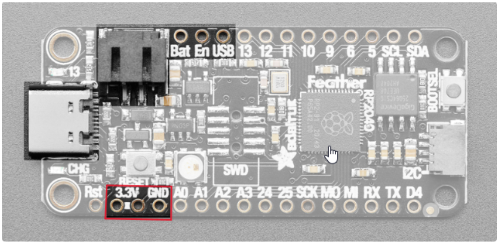 BLE air quality beacon with adafruit feature rp2040