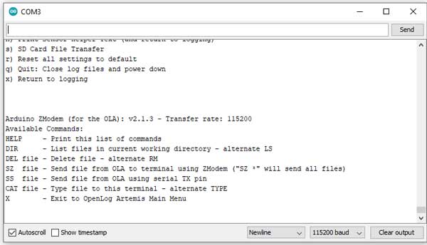 OpenLog Artemis Hookup Guide