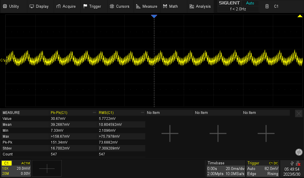 adjustable switching power supply output noise