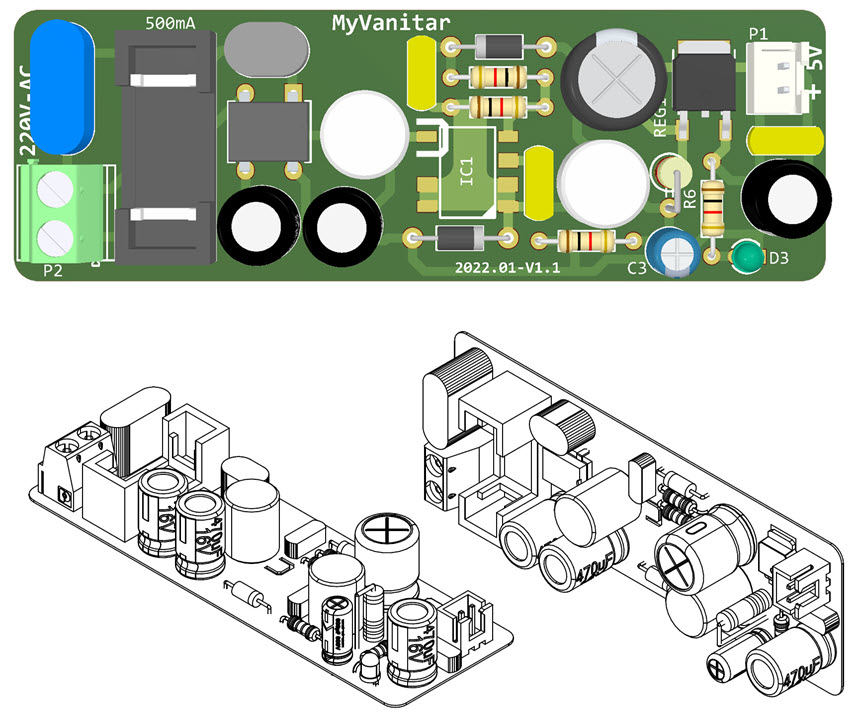 Transformerless Power Supply Using LNK304-5