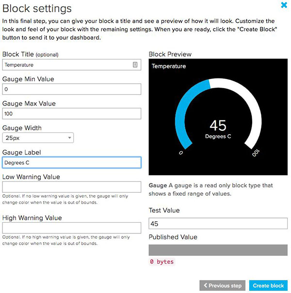 Block Settings