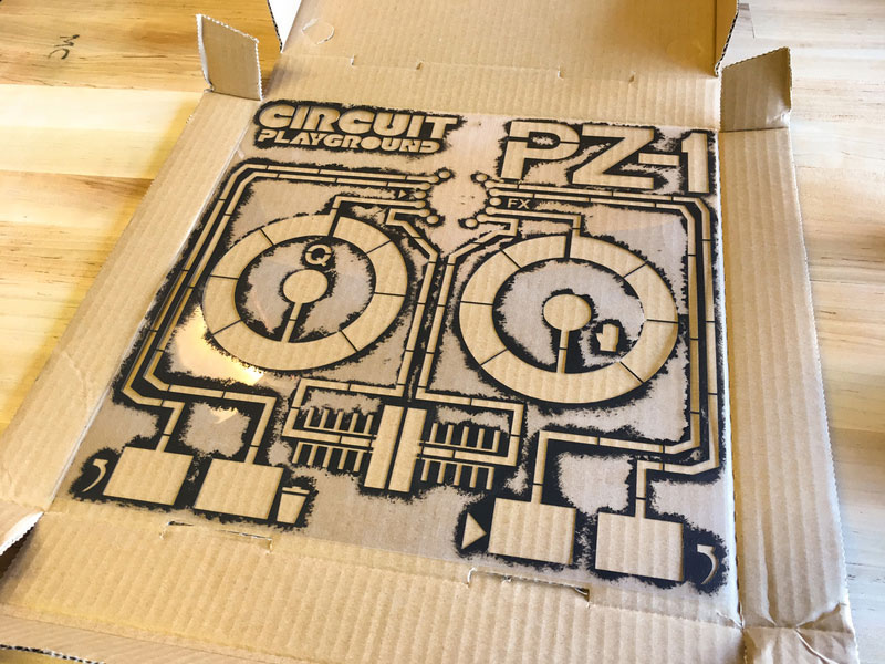 Circuit Playground PZ-1: Pizza Box DJ Controller