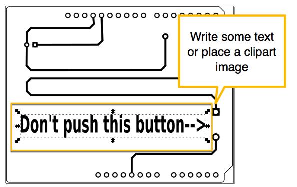 Write some text on your board 