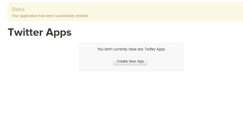 Now go to the Twitter apps site and log in