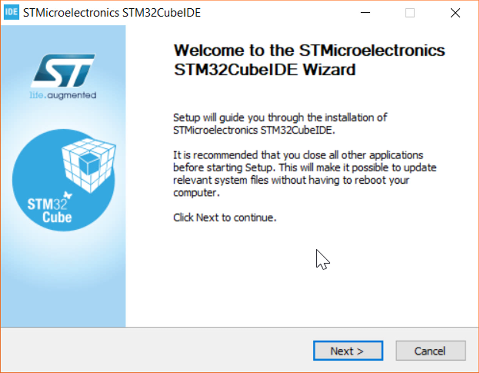 Install STM32CubeIDE