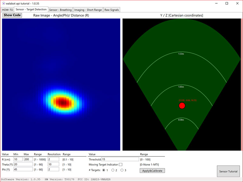 how it may look when an object is closer in the SDK