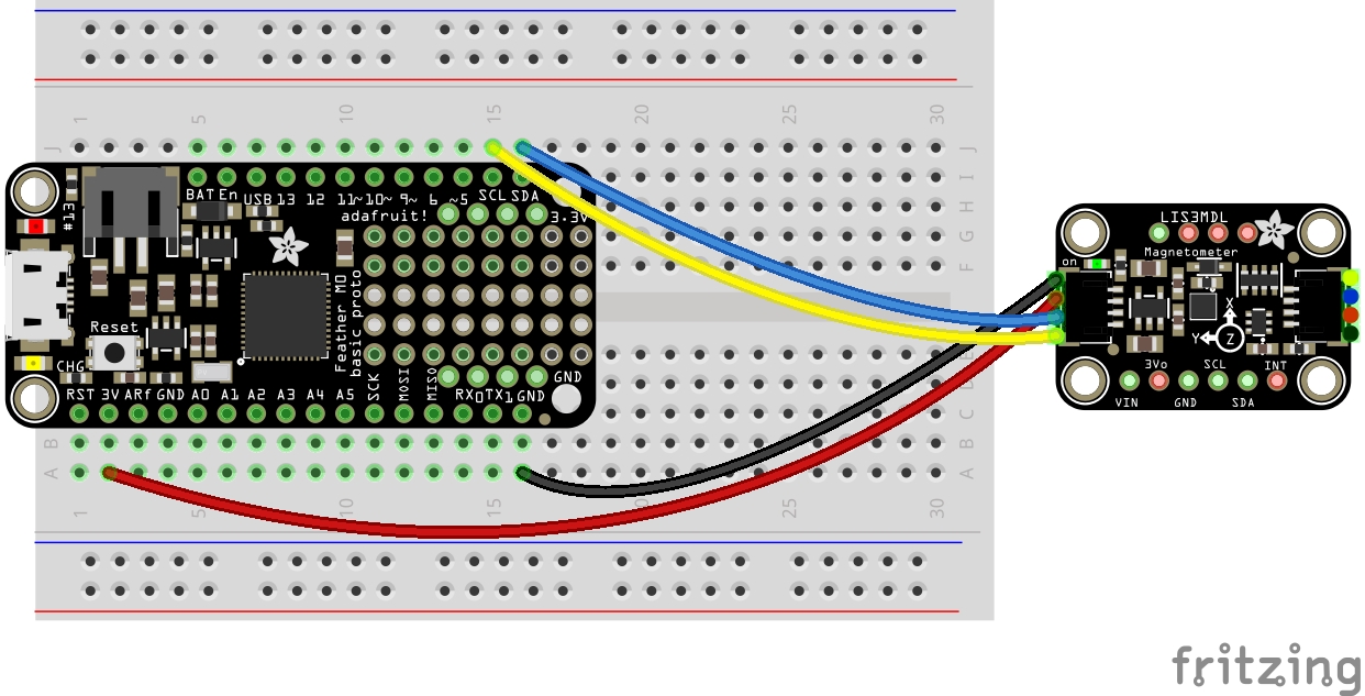 Connect magnetometer to Arduino