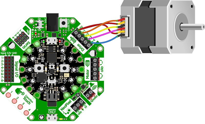 If you are using our 5V uni-polar stepper