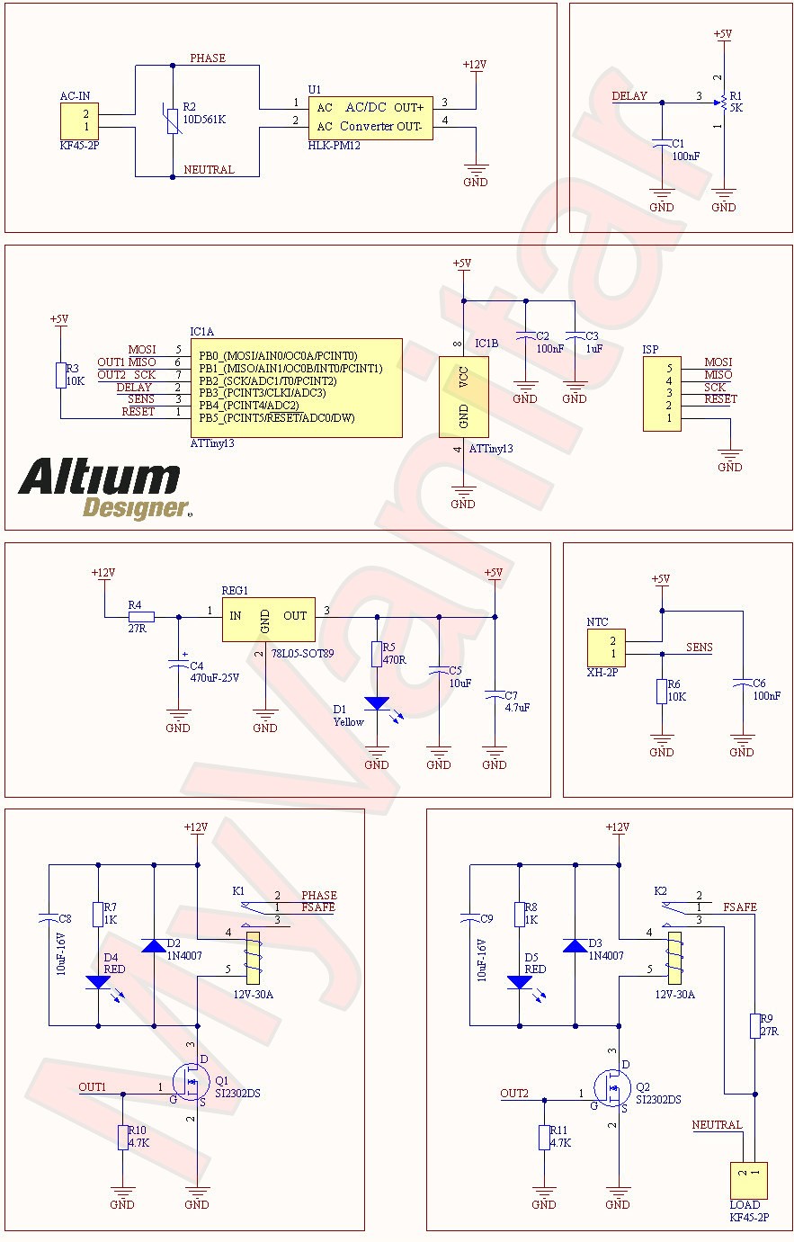 soft starter circuit schematic