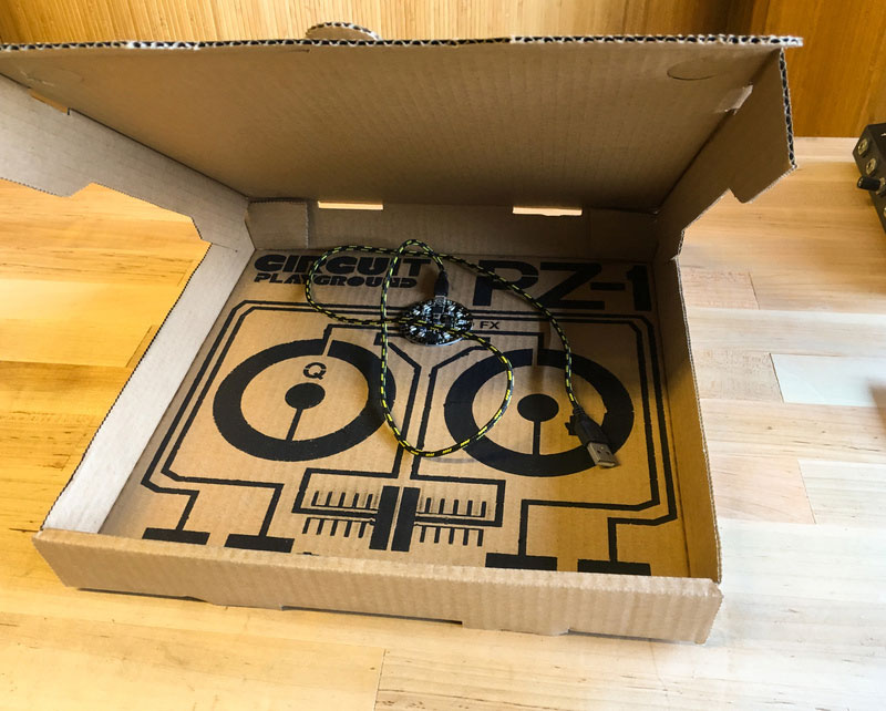 Circuit Playground PZ-1: Pizza Box DJ Controller