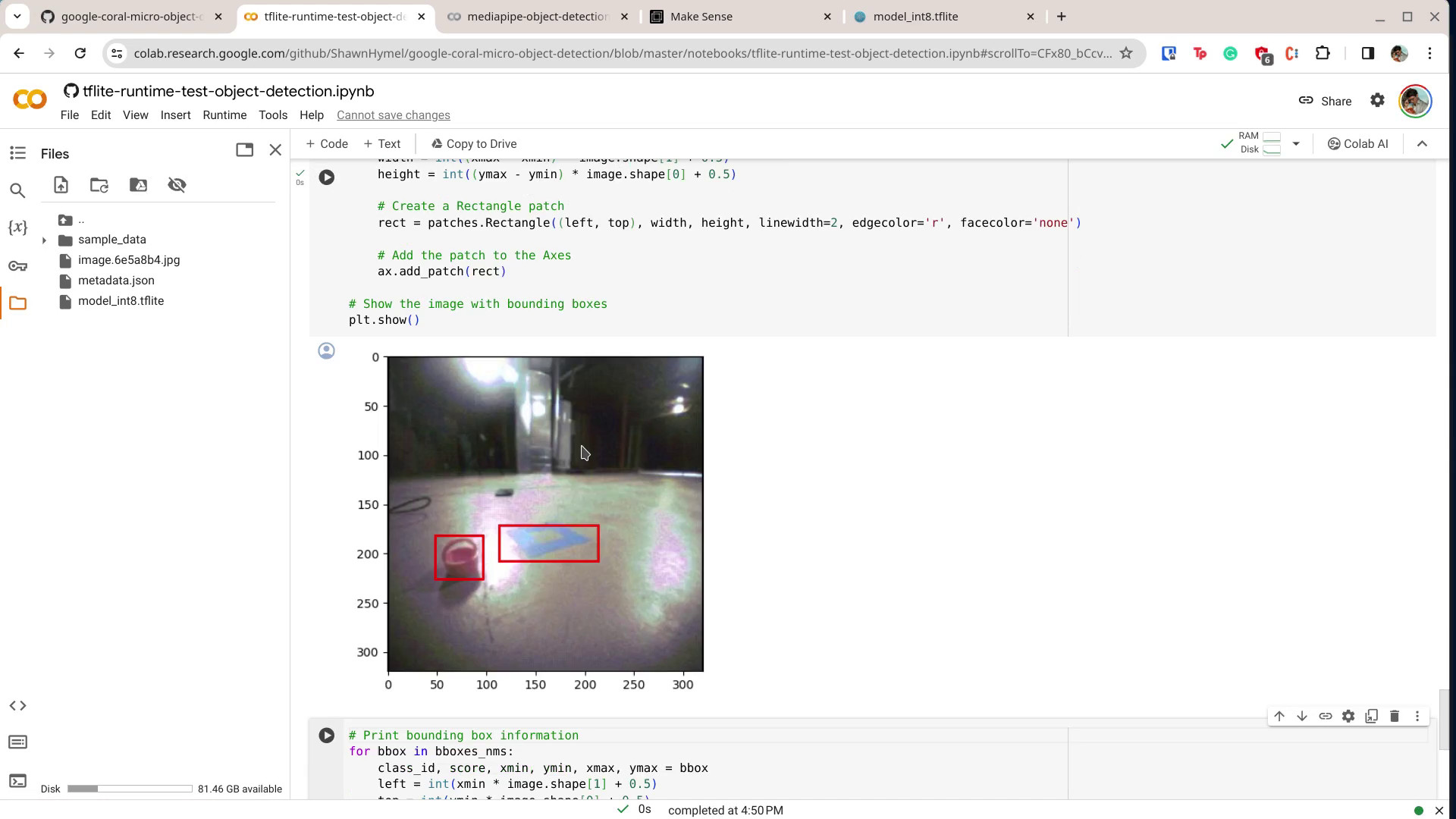 Test object detection model with TensorFlow Lite