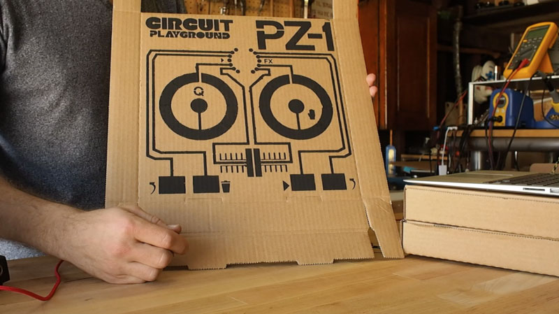 Circuit Playground PZ-1: Pizza Box DJ Controller