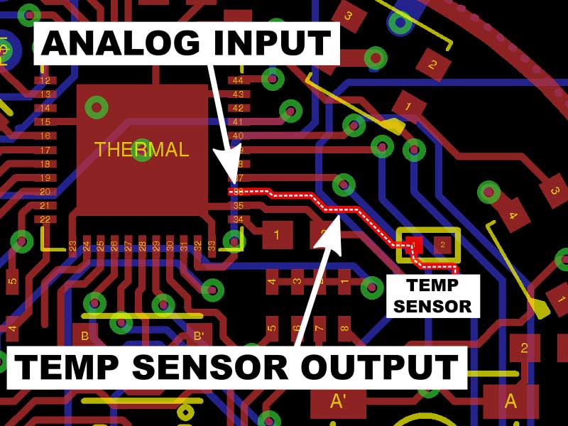 Temperature Sensor Circuit Path