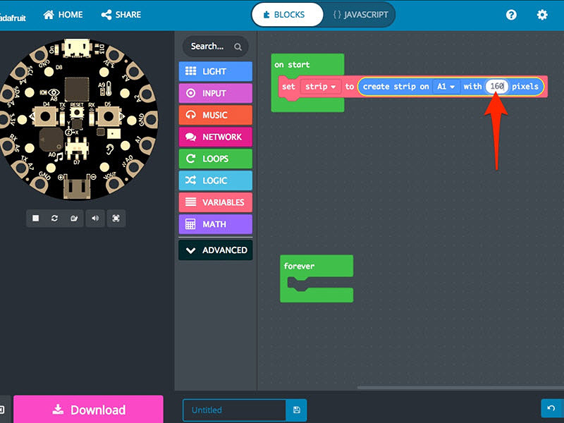 leds-makecode-createstrip2