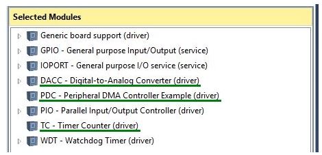 Selected Modules