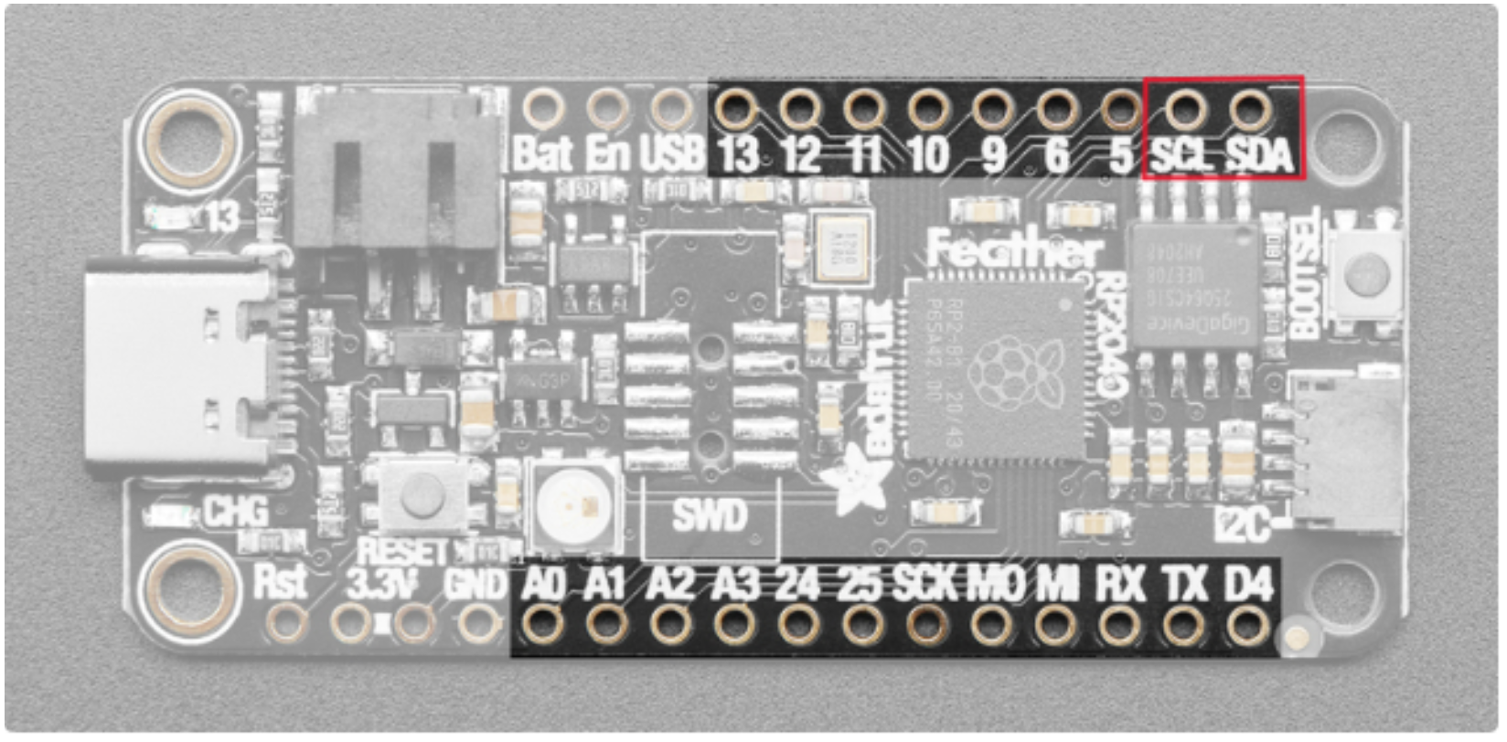 BLE air quality beacon with adafruit feature rp2040